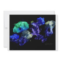Smashed Flowers Design, Black back glowing Announcements