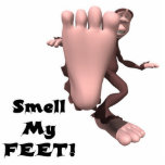 Smell My Feet Big Foot Monster photo sculptures