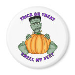 Smell My Feet Halloween magnets