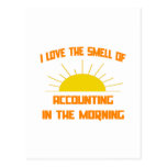 Smell of Accounting in the Morning Postcard