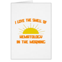 Smell of Hematology in the Morning