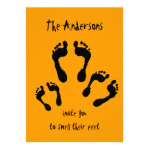 Smell Our Feet Halloween Invite