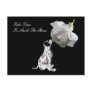 Smell Roses Puppy Rose Affirmation Postcard