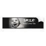 SMILE! BUMPER STICKER