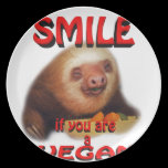 smile if you are a vegan. plates