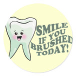 Smile If You Brushed Today stickers