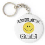 Smile If You Love a Chemist keychains