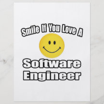 Smile If You Love A Software Engineer Personalized Flyer
