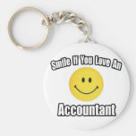 Smile If You Love an Accountant Key Chain