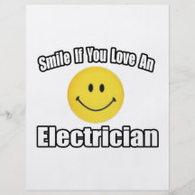 Smile If You Love an Electrician Flyers