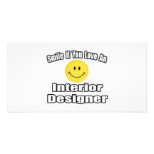 Smile If You Love An Interior Designer Personalized Photo Card
