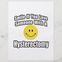 Smile If You Love Someone With a Hysterectomy Flyer