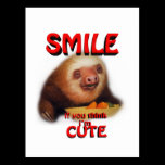 smile if you think i'm cute. postcards