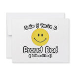 Smile If You're a Proud Dad (Like Me) Personalized Invitation