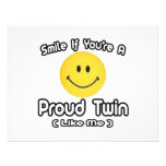 Smile If You're a Proud Twin (Like Me) Personalized Invitation