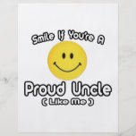 Smile If You're a Proud Uncle (Like Me) Full Color Flyer