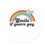 Smile if youre gay stickers