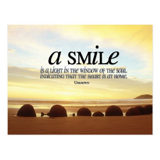 Smile Inspirational Postcard Zazzle