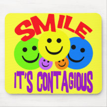 SMILE IT'S CONTAGIOUS MOUSEPADS