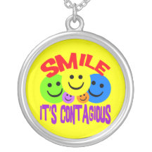 SMILE IT'S CONTAGIOUS NECKLACE