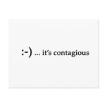 smile...it's contagious postcards