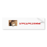 smile kitty, Live,Love,Laugh Bumper Stickers