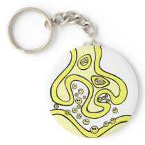 Smile Neurotransmitters Key Chain