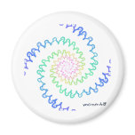 smile rainbow spiral refrigerator magnets
