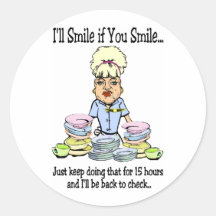 SMILE ROUND STICKERS