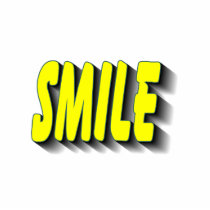 "Smile" Sculpture Photo Cut Out