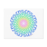 smile spiral circle rainbow 葉書き