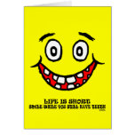 Smile while you still have teeth greeting cards