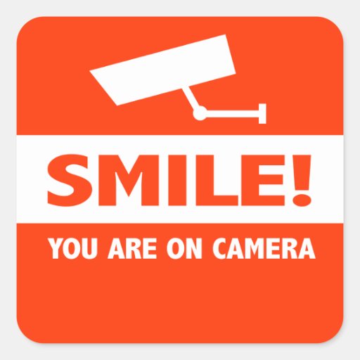 Smile You Are On Camera Stickers
