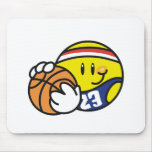 Smiley Basketball mousepads