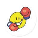 Smiley Boxing stickers