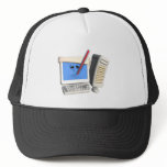 Smiley Computer Virus hats