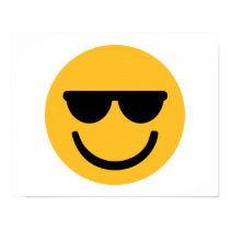 Smiley cool sunglasses posters