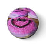 smiley cupcake button