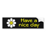 Smiley Daisy bumper stickers