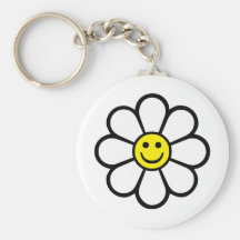 Smiley Daisy Keychains