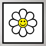 Smiley Daisy Print
