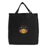 Smiley DJ Embroidere Bag Template