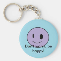 smiley, Don't worry, be happy! Key Chains