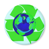 Smiley Earth Refrigerator Magnets