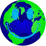 Smiley Earth photo sculptures
