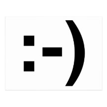 Smiley Emoticon Post Card