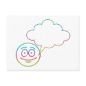 Smiley Face #1 with Speech Bubble postcards
