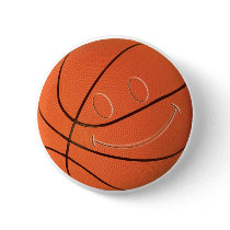 SMILEY FACE BASKETBALL BUTTON