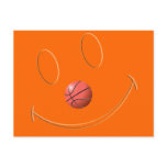 SMILEY FACE BASKETBALL postcards