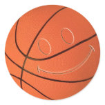SMILEY FACE BASKETBALL stickers